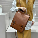 Genuine Leather Women Backpack Cross Body Bag Book School Bags Real Cowhide Lady Female Laptop Daypack Messenger Shoulder Bags - M & M Global