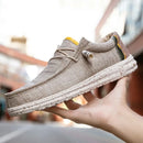 Men Canvas Shoes Lightweight Loafers Breathable Men Casual Shoes Male Vulcanized Shoe Driving Shoes Plus Size 48 Slip on Flats - M & M Global