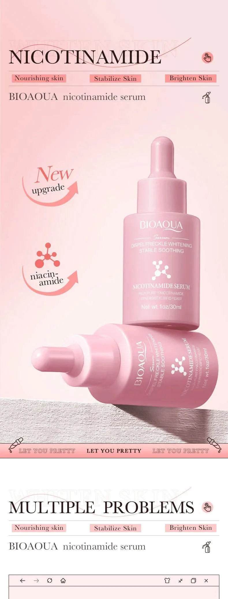 BIOAQUA Vitamin C Retinol Hyaluronic Acid Serum Moisturizing Brightening Hydrating Firming Facial Essence Beauty Face Skin Care - M & M Global