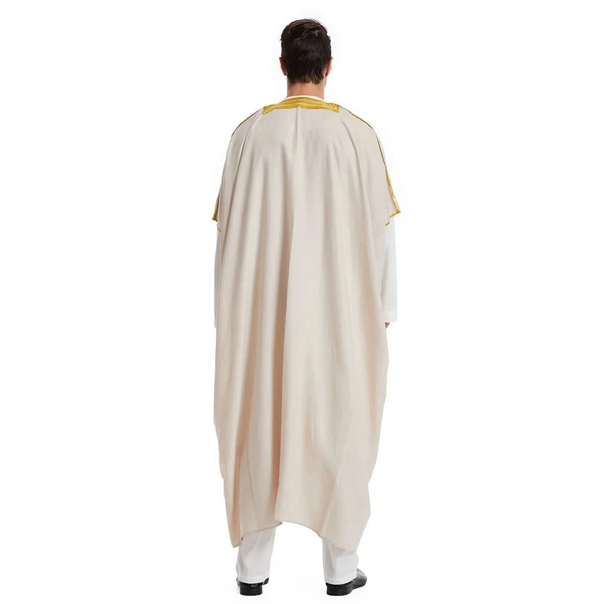 Muslim Arab Men Thobe Thawb Caftan Eid Jubba Thobe Mens Cardigan Abaya Long Dress Ramadan Robe Saudi Arab Musulman Caftan Dubai - M & M Global