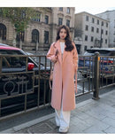 Plus Size Trendy Korean Style Woolen Coat Women's Loose Midi Student Style Jacket Autumn Winter New Arrival Small Size Outerwear
