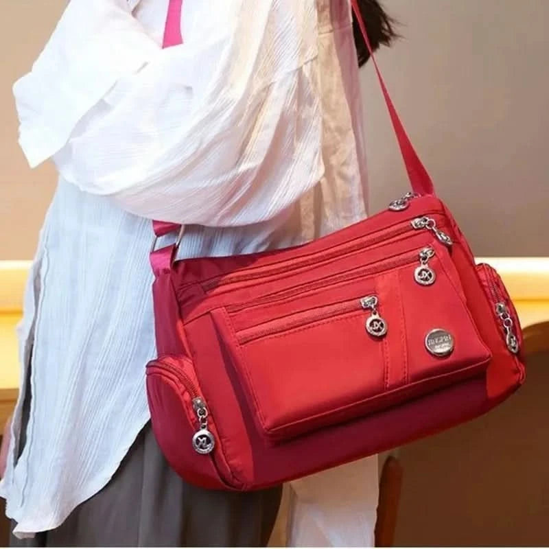 Large Capacity Women Crossbody Bag Waterproof Tote Casual Nylon Shoulder Bag Purse Handbag Lightweight Travel Messenger Bag - M & M Global