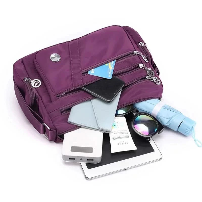 Large Capacity Women Crossbody Bag Waterproof Tote Casual Nylon Shoulder Bag Purse Handbag Lightweight Travel Messenger Bag - M & M Global