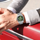 POEDAGAR Fashion High Quality Men Clock Waterproof Date Week Watch For Man Stainless Steel Luxury Quartz Men's Watches Reloj+Box