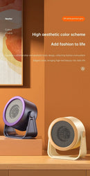 Small Portable Mini Heater High-quality PTC Ceramic Fast Heating 3 Heating Modes Multiple Protections Compact for Indoor