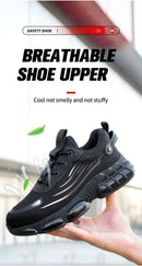 Lace-up breathable soft sole comfortable anti-smash anti-puncture men's casual labour insurance shoes
