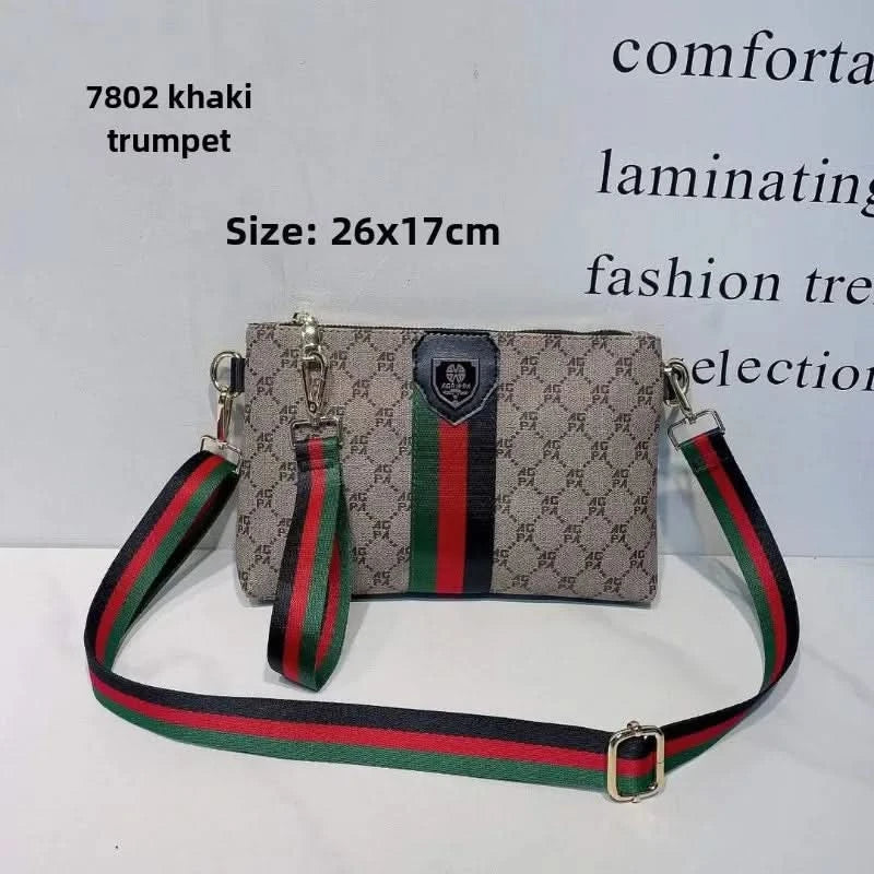 New men's and women's universal casual crossbody bag Fashion printed one-shoulder hand bag all-matching commuter bag - M & M Global