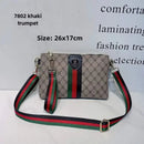 New men's and women's universal casual crossbody bag Fashion printed one-shoulder hand bag all-matching commuter bag - M & M Global