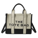 Hot Sale Of The Season New Women's PU Leather 3D Square Shoulder Bag Letter Tote Bag Color Block Fashionable Ladies Crossbody Ba - M & M Global
