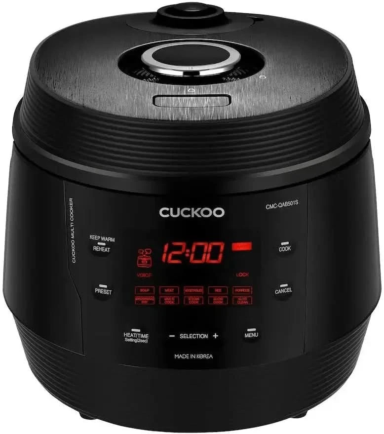 CMC-QAB501SB | 5QT. Standard 8-in-1 Pressure Cooker | 10 Menu Options: Slow Cooker, Sauté, Steamer, Yogurt & More, Made in Korea - M & M Global