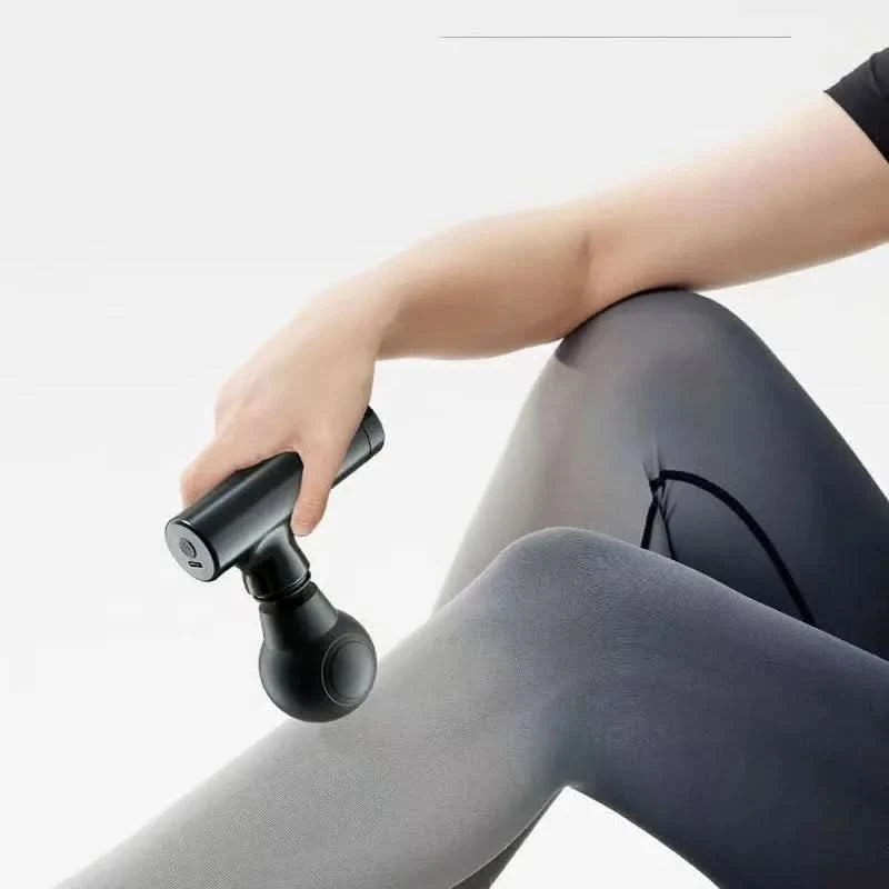 Mini Massage Massage LCD Screen 6 Heads Gun Muscle Massager Portable Electric Fascia Gun for Neck Foot Body Fascia Gun - M & M Global
