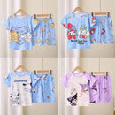 Saniro Hello Kitty Clothes Set Short Sleeve 2pcs Tshirt+Short 1 2 3 Years Old Summer New Clothing Girls Casual Loose - M & M Global