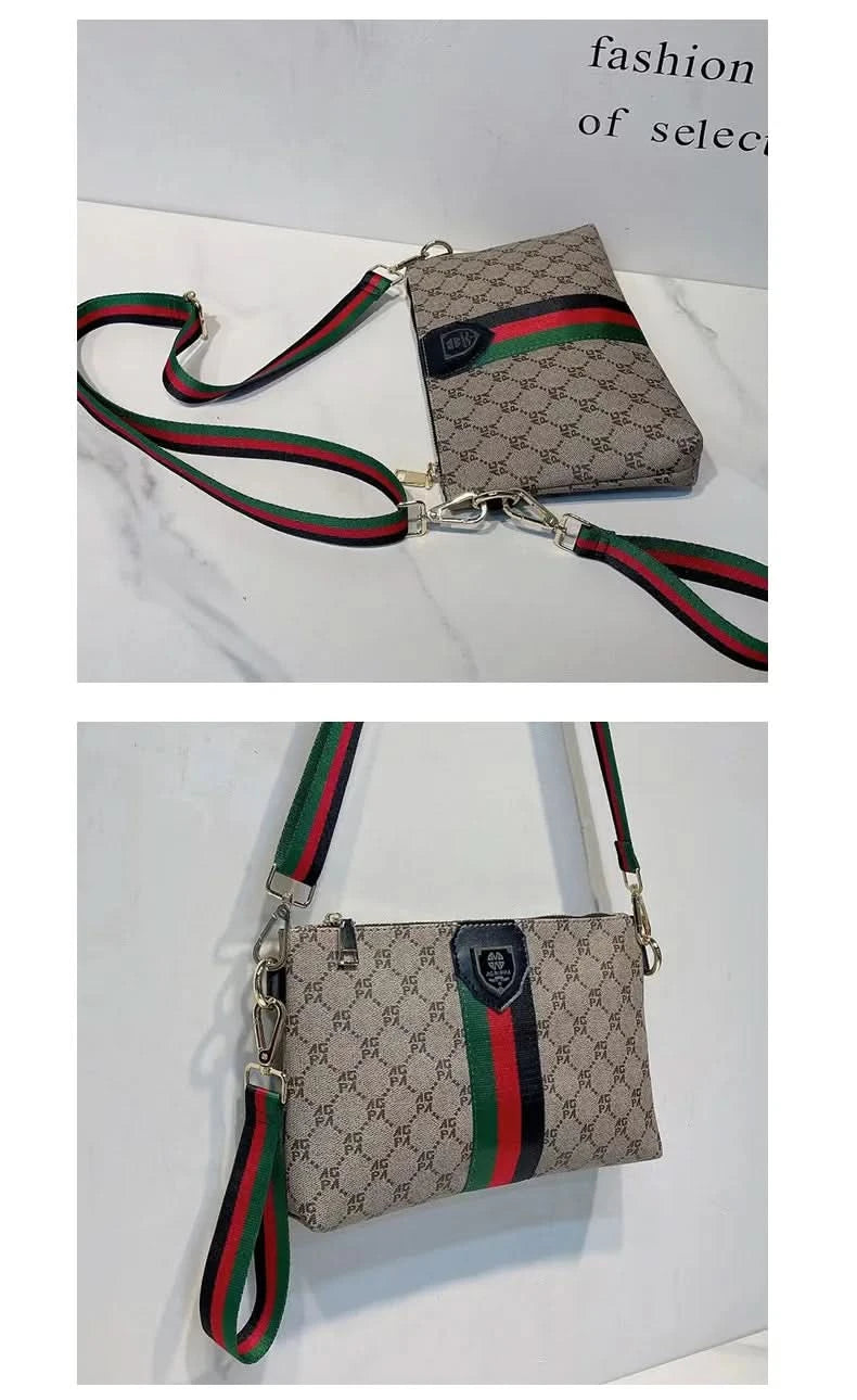 New men's and women's universal casual crossbody bag Fashion printed one-shoulder hand bag all-matching commuter bag - M & M Global