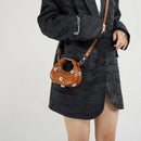 Retro Versatile Ladies Mini Handbag Women Big Rivet Personality Luxury Designer Crossbody Bags for Women Streetwear Shoulder Bag - M & M Global