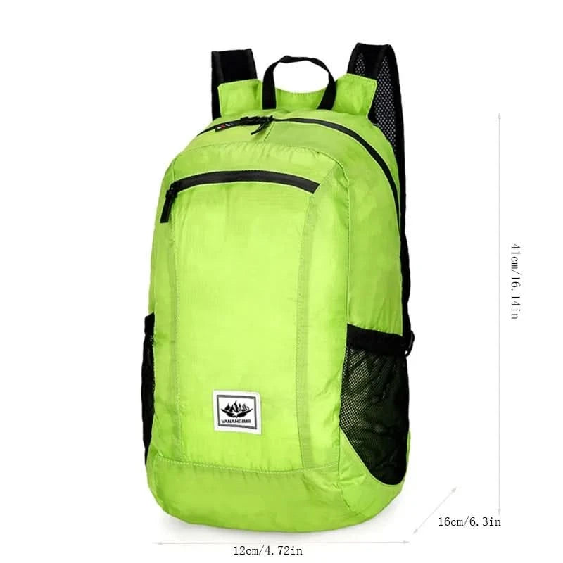 Portable Foldable Backpack,Men Women Ultralight Folding Bag,Outdoor Climbing Cycling Hiking  Knapsack Travel Daypack - M & M Global