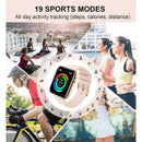 Smart Fitness Watch - Compatible with Android & iPhone, Wireless Calling, Text Reminders, Built-in Activity Tracker for Multiple
