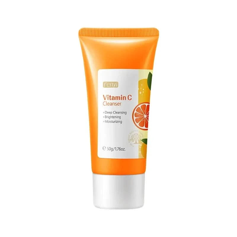 Vitamin C Facial Cleanser Skin Cleansing Moisturizing  Blackhead Remove Skincare Face Wash Foam Face Cleanser 50g - M & M Global