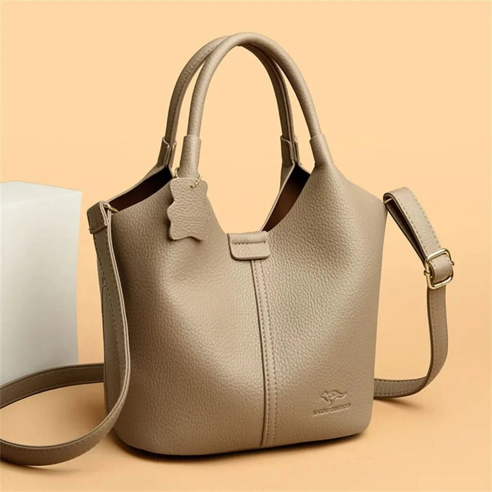 Soft Leather Handbags for Women Vintage Shoulder Bag Luxury Designer Ladies Large Capacity Bags Sac A Main - M & M Global