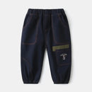 Wholesale New Children Boy Trousers Embroiedry Pockets Spliced Kids Boys Pants Casual Cotton Infant Babys Boys Bottoms 2-8Y Pant - M & M Global