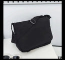 Collage Student School Bags Women&Men Unisex Crossbody Bags Multipockets Messenger Bag Simple Nylon Shoulder Bag - M & M Global