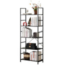 JHK 5 Tier Bookcase Bookshelf Modern Book Case For Books Corner Storage Organizer for Bedroom Home Office Kitchen Living Room
