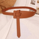 Knotted Belts for Women Belt Lady Waistband Soft Genuine Leather Suede Cowhide Waist Belt Straps Long Dress Coat Accessories - M & M Global