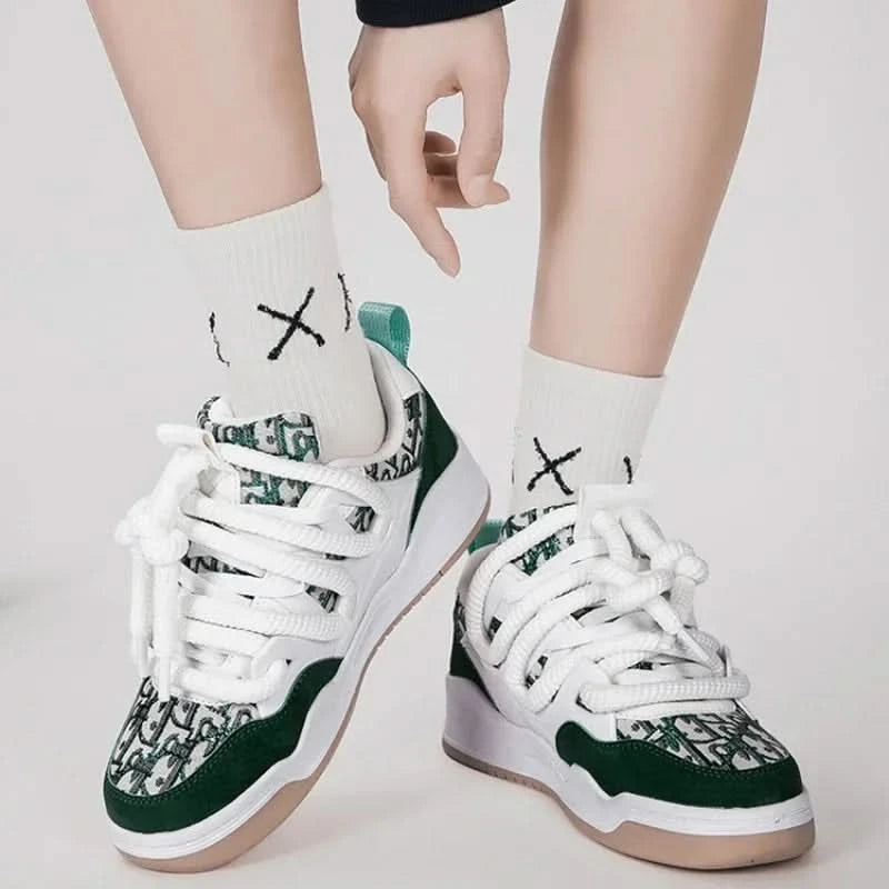 Trend Men's Shoes Outdoor Sneakers Lace-up Non Slip Running Shoes Couple Style Walking Shoes Breathable Tennis Shoe Plus Size 47 - M & M Global