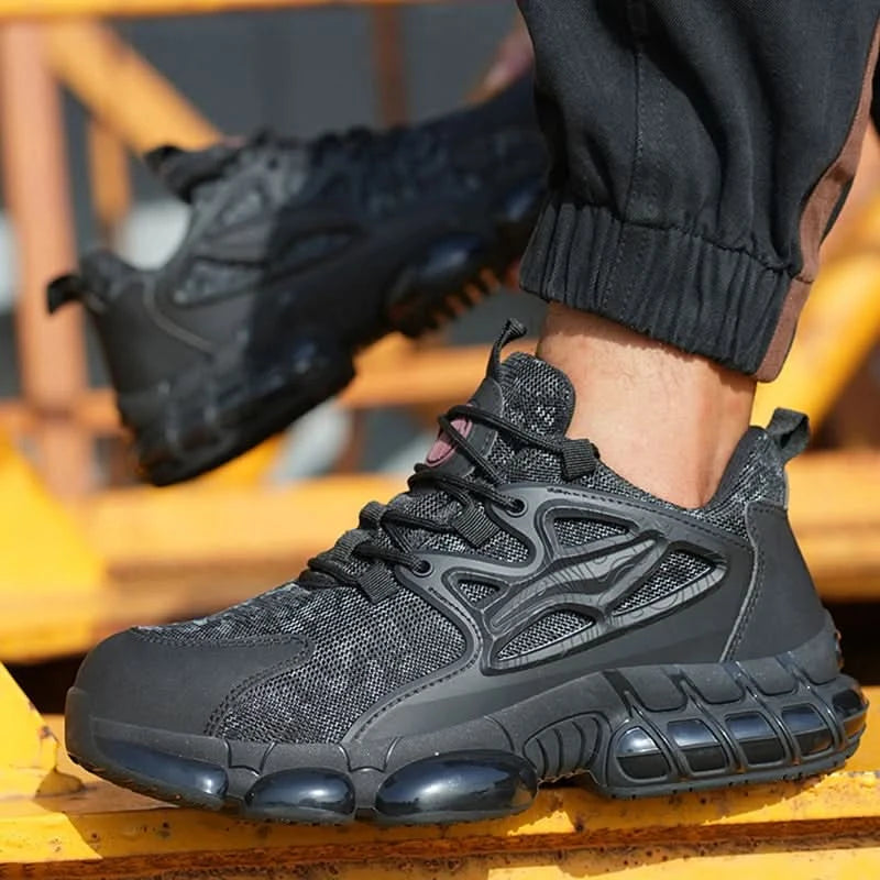 Protective Safety Shoes Men Anti-smash Anti-puncture Steel Toe Work Shoes Breathable Security Industrial Shoes Men Safety Boots