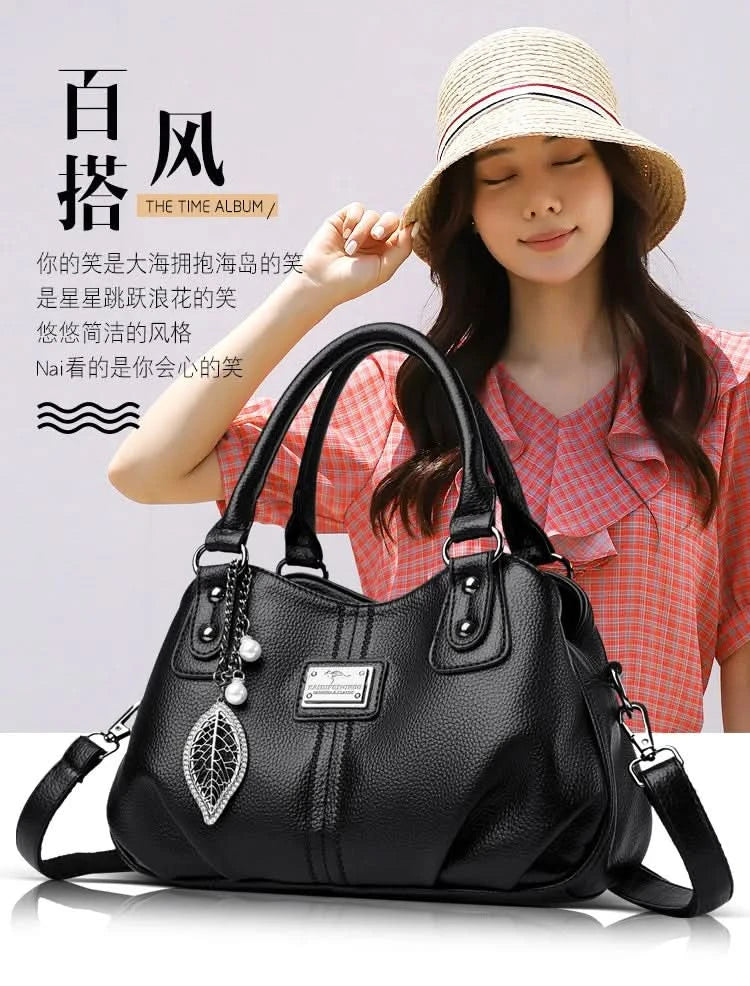 Women'S Bag 2025 New Designer Mid Year Lady Mom Crossbody Large High-Capacity Handbag - M & M Global