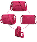 High Quality A4 Men Women Shoulder Messenger Bag Cross Body Large Capacity Purse Waterproof Lightweight Blue Purple Red M1304 - M & M Global