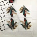 20pcs/pac Colourful Printed Napkin Feather Model Tissue Drawing Paper Restaurant Party Gathering Facial Tissue Mouth Cloth - M & M Global
