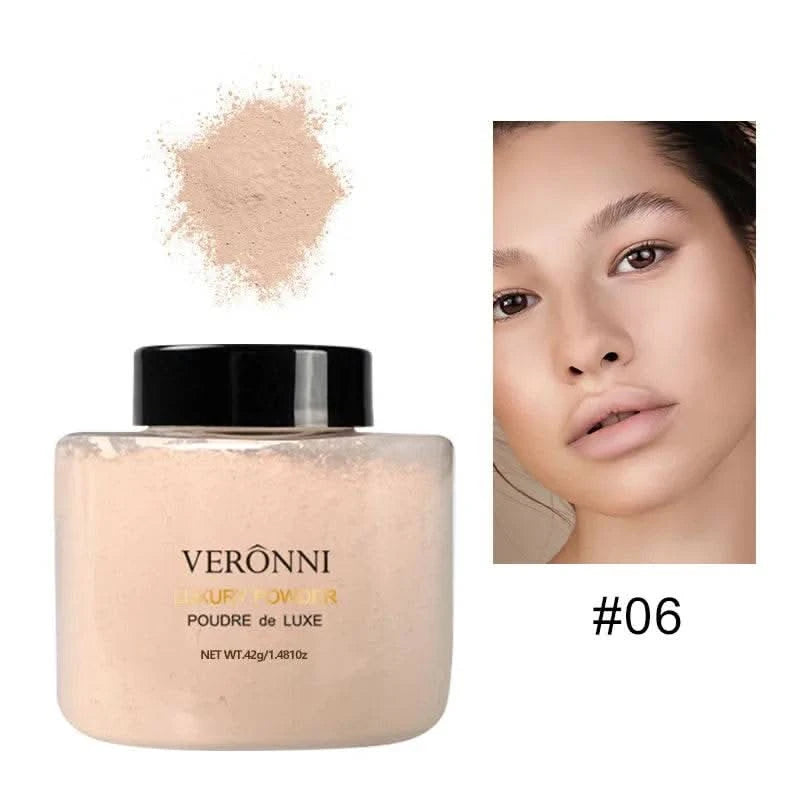 Banana Shaped Loose Powder Cosmetic Can Reduce Pores&Fine Lines,Long-lasting Matte Effect Facial Makeup Powder Make Up for women - M & M Global