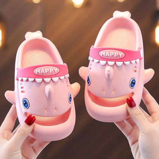 Megalodon Shark Slippers Summer EVA Waterproof Anti-slip Garden Shoes Boys And Girls Outdoor Casual Beach Sandals For Kids - M & M Global