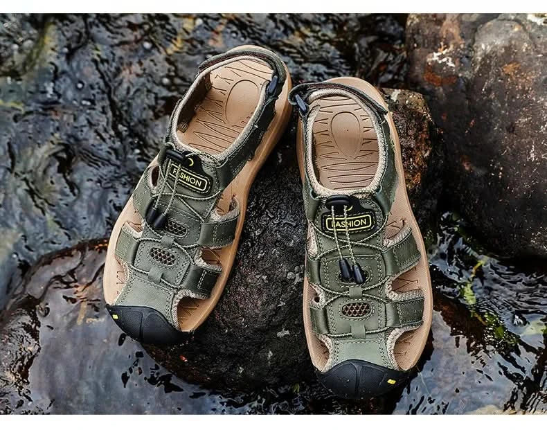 Outdoor Wading Summer Sandals For Men Anti Slip Cool Casual Shoes With Arch Support Plus Size 38-48 Beach Sandalias - M & M Global