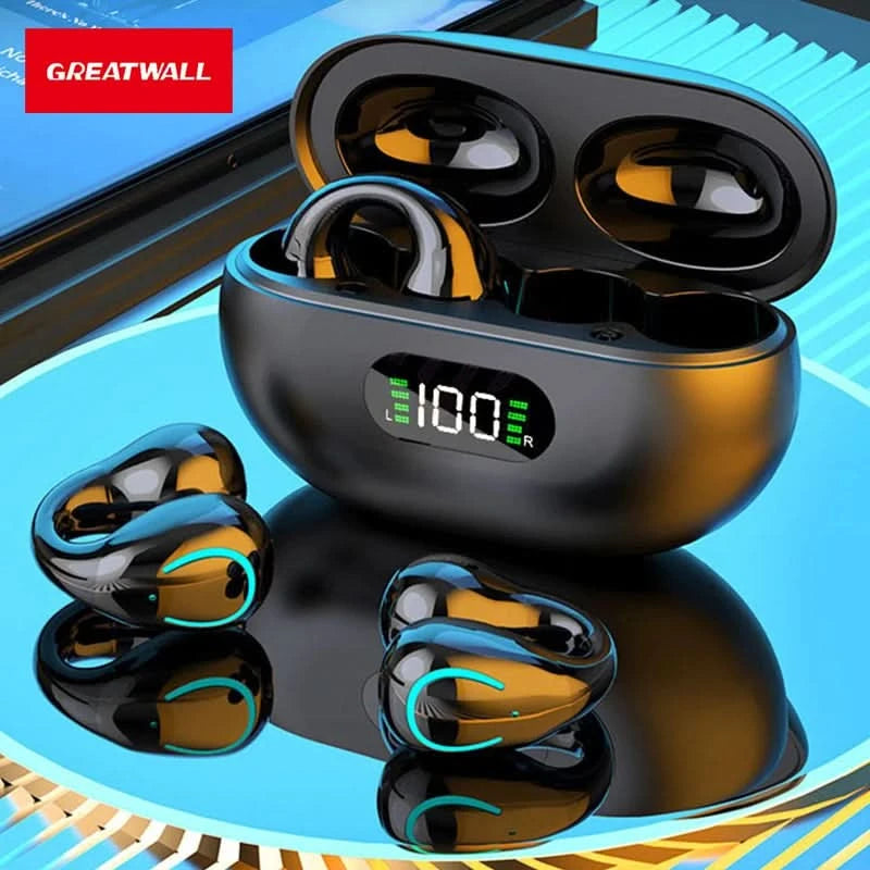 GreatWall True Wireless Earphones Portable Gaming Music Earphones High Battery Life Earphones