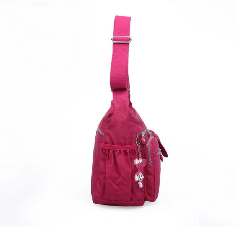 High Quality A4 Nylon Men Women Shoulder Messenger Bag Cross Body Purse Waterproof Lightweight Green Black Blue Purple Red M0938 - M & M Global