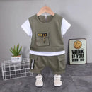 New Summer Baby Girl Clothes Infant Boys Clothing Children Casual T-Shirt Shorts 2Pcs/Set Toddler Sports Costume Kids Tracksuits - M & M Global
