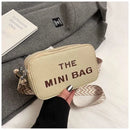 2025 New Small Square Bag Fashion Letter Pattern Chic Hobo Bag Trend PU Women Shoulder Bag Adjustable Strap Satchel Designer Bag - M & M Global