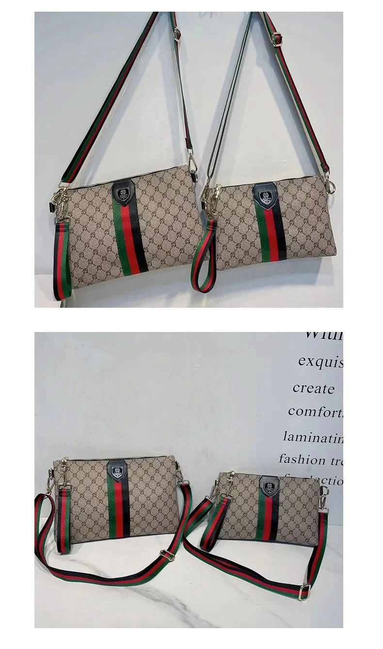 New men's and women's universal casual crossbody bag Fashion printed one-shoulder hand bag all-matching commuter bag - M & M Global