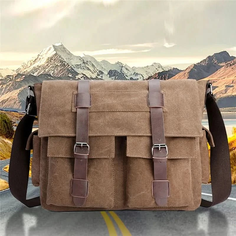 Men's Vintage Canvas Bag Men Casual Crossbody Bag For Men Messenger Bag Man Travel Shoulder Bags Bolsa Masculina High Quality - M & M Global