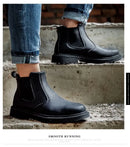 Industrial-Grade Steel Toe Boots Metatarsal Guard Triple Protection Men Work Boots Waterproof Construction Work Shoes Anti-smash