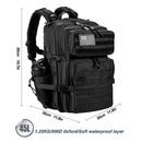 LHI 45L/35L/25L Tactical Backpack for Men and Women Waterproof Athlete Gym Outdoor Bag Travel Hiking Rucksack with Bottle Holder - M & M Global