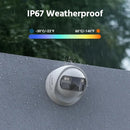 ANNKE 8MP Security Camera 180°Panoramic Dual Lens outdoor poe camera 4k AI Human Detect Two Way Audio Weatherproof 8MP IP Camera