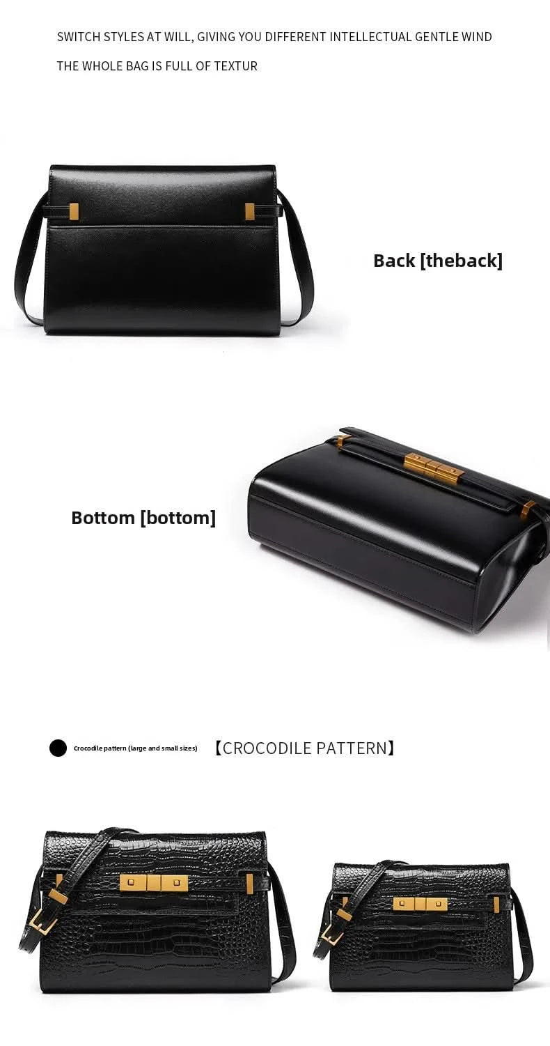 Manhattan handbag,  retro high-end feeling, underarm mailman baguette bag - M & M Global