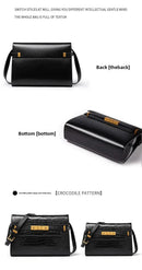 Manhattan handbag,  retro high-end feeling, underarm mailman baguette bag - M & M Global