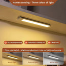 1PC 40CM LED motion sensor cabinet lighting rechargeable kitchen counter lighting, wireless magnetic night lights in the hallway