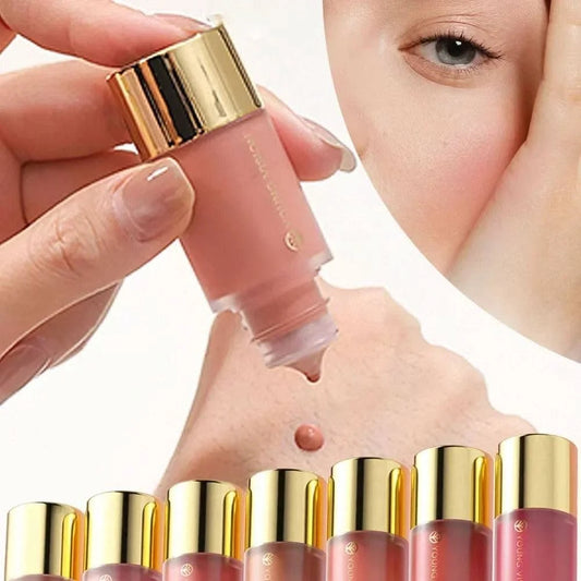 Dropper Liquid Blush Facial Rouge Contouring Brighten Plumper Nude Smooth Blush Stick Moisturize Lasting Good Complexion Makeup - M & M Global