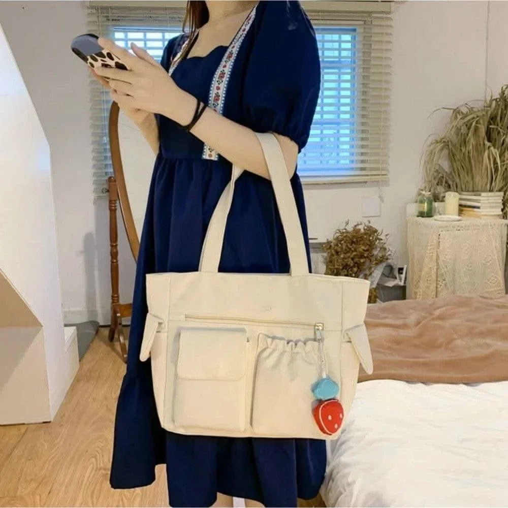 Bag Women Messenger Bag Preppy Student Book Bag Nylon Shoulder Bags Commuter Handbag Women - M & M Global
