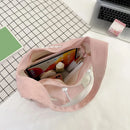 Women Star Pattern Corduroy Crossbody Bag Casual Tote Lady Fashion Large Capacity Shoulder Bag Girl Travel Messenger Bag Handbag - M & M Global