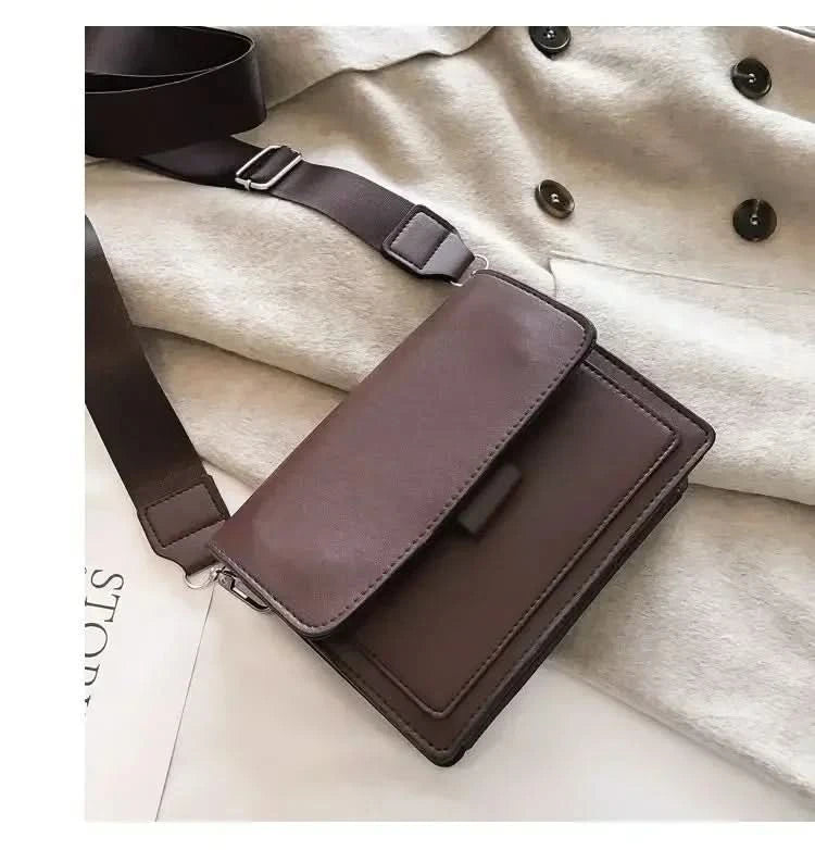 Women's versatile retro handle handbag, crossbody bag, single shoulder flip bag - M & M Global